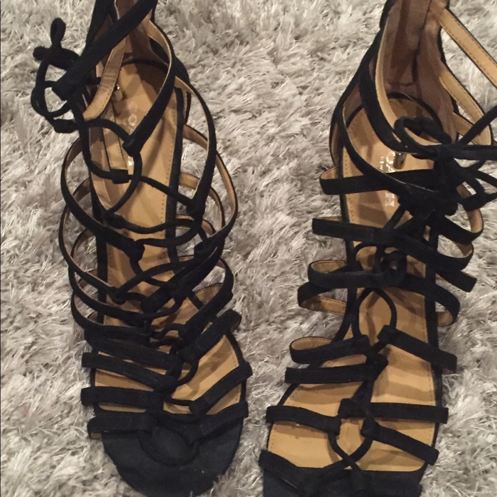 Coach lace up sandals